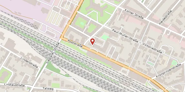 Karte der Umgebung von Poststr. 111-113, 53840 Troisdorf