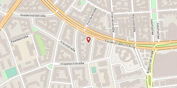 Karte der Umgebung von Schenkendorfstr. 1, 65187 Wiesbaden