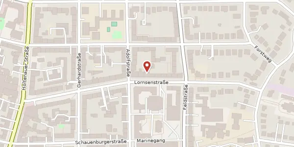 Karte der Umgebung von Lornsenstraße 30, 24105 Kiel