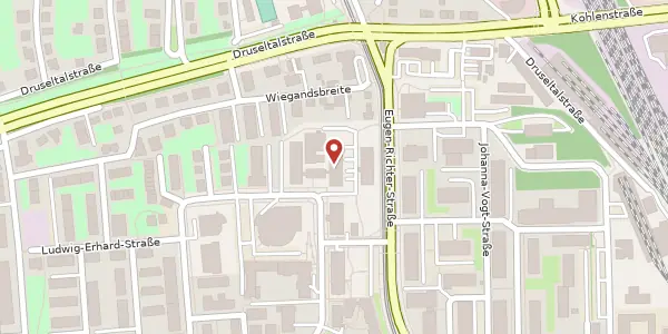 Karte der Umgebung von Ludwig-Erhard-Straße 8, 34131 Kassel