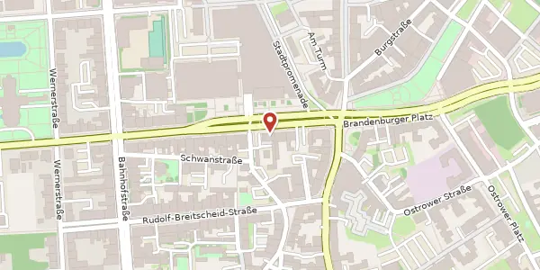 Karte der Umgebung von Karl-Liebknecht-Str. 4, 03046 Cottbus