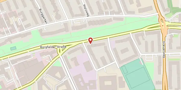 Karte der Umgebung von Borgfelder Straße 64, 20537 Hamburg