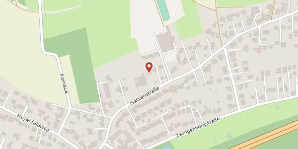 Karte der Umgebung von Gatzenstr. 36, 47802 Krefeld