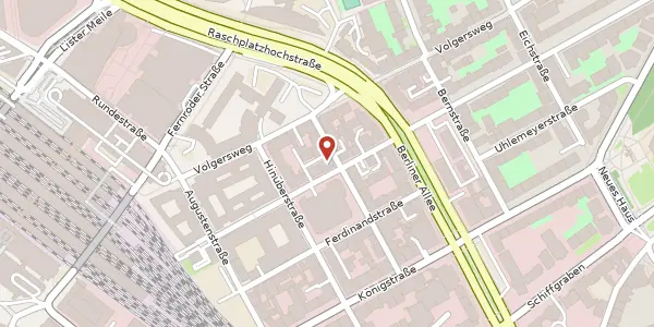 Karte der Umgebung von Roscherstraße 13, 30161 Hannover