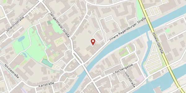 Karte der Umgebung von Innere Regensburger Str. 3a-4, 84034 Landshut