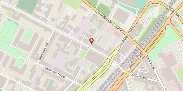 Karte der Umgebung von Friedrichstraße 20, 01067 Dresden