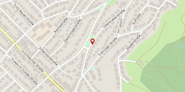 Karte der Umgebung von Oberwiesenstraße 57, 70619 Stuttgart