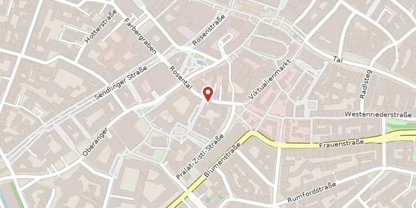 Karte der Umgebung von Rosental 10, 80331 München