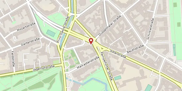 Karte der Umgebung von Alt Pempelfort 15, 40211 Düsseldorf