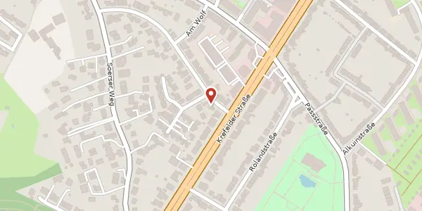 Karte der Umgebung von Karolingerstraße 3, 52070 Aachen