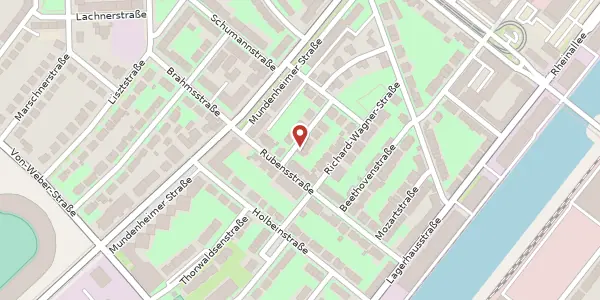 Karte der Umgebung von Schubertstraße 2, 67061 Ludwigshafen am Rhein