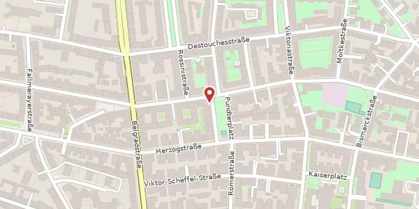 Karte der Umgebung von Pündter Platz 9, 80803 München