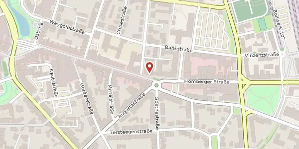 Karte der Umgebung von Homberger Str. 51, 47441 Moers
