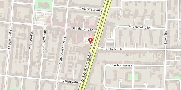 Karte der Umgebung von Düsseldorfer Str. 508, 47055 Duisburg