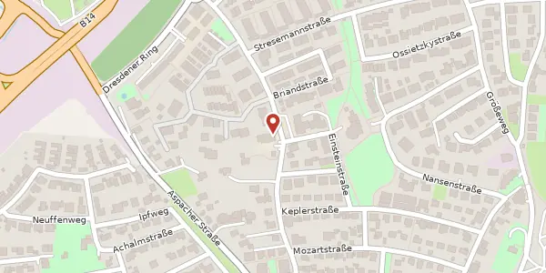 Karte der Umgebung von Rietenauer Weg 29, 71522 Backnang