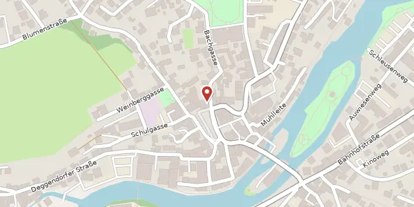 Karte der Umgebung von Stadtplatz 9, 94209 Regen