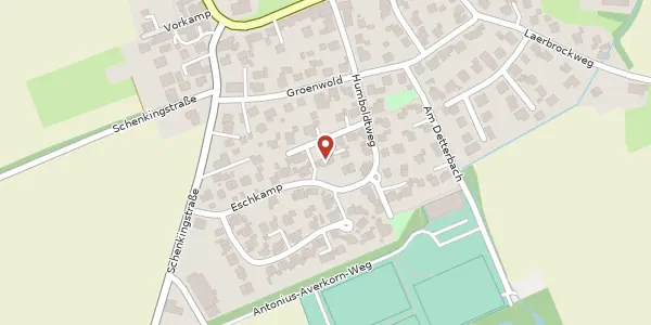Karte der Umgebung von Eschkamp 15, 48301 Nottuln-Schapdetten