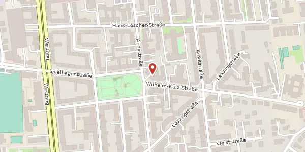 Karte der Umgebung von Annastr. 33, 39108 Magdeburg