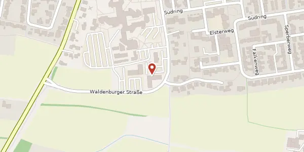 Karte der Umgebung von Waldenburger Str. 10, 48231 Warendorf