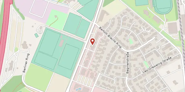 Karte der Umgebung von Berliner Ring 101, 64625 Bensheim