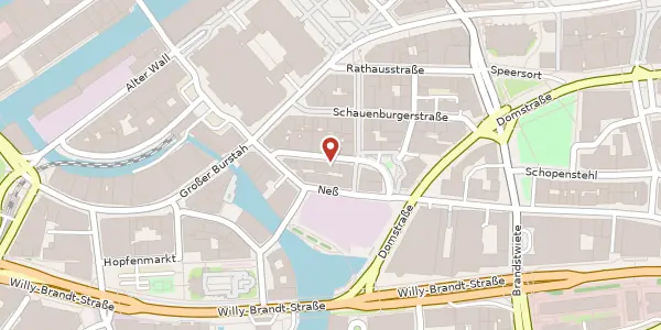 Karte der Umgebung von Große Bäckerstr. 10, 20095 Hamburg