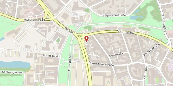 Karte der Umgebung von Schlossplatz 18, 48143 Münster