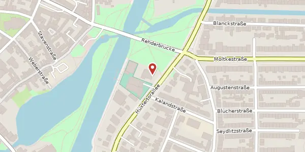Karte der Umgebung von Hüxtertorallee 2, 23564 Lübeck