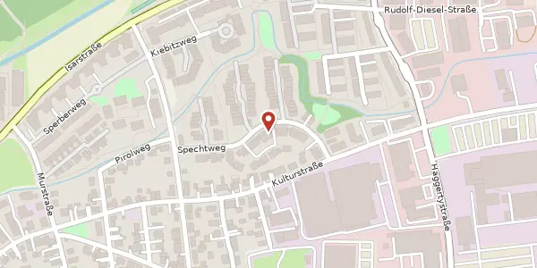 Karte der Umgebung von Spechtweg 32, 85356 Freising