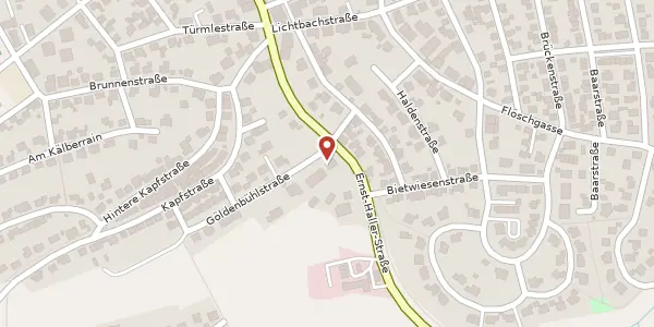 Karte der Umgebung von Göldenbühlstraße 1, 78647 Trossingen