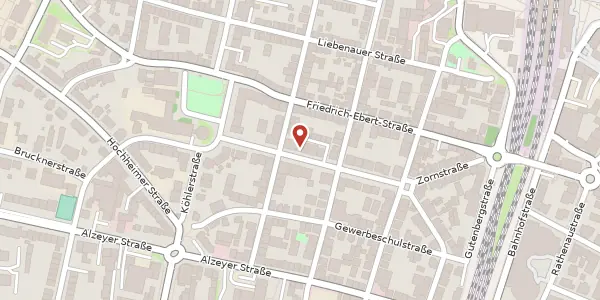 Karte der Umgebung von Wasserturmstraße 20, 67549 Worms