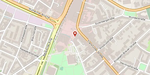 Karte der Umgebung von Wiener Platz 4, 51065 Köln