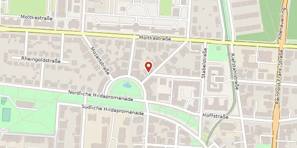 Karte der Umgebung von Weberstraße 12, 76133 Karlsruhe