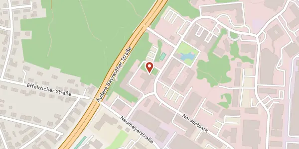 Karte der Umgebung von Nordostpark 16, 90411 Nürnberg