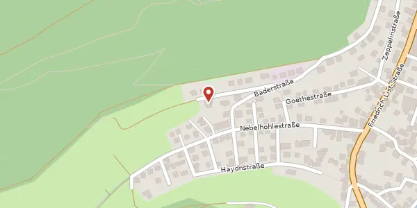 Karte der Umgebung von Hochbergstraße 9, 72805 Lichtenstein