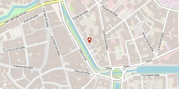 Karte der Umgebung von Staugraben 3, 26122 Oldenburg