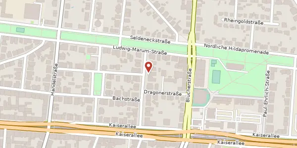 Karte der Umgebung von Wendtstraße 7, 76185 Karlsruhe