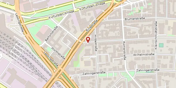 Karte der Umgebung von Kaiserstraße 67, 69115 Heidelberg