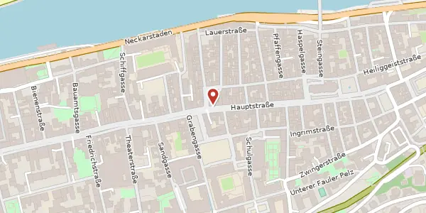 Karte der Umgebung von Hauptstraße 139, 69117 Heidelberg