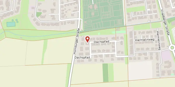 Karte der Umgebung von Dachspfad 55 A, 61231 Bad Nauheim