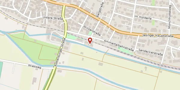 Karte der Umgebung von Am Mühlkanal 7, 72070 Tübingen