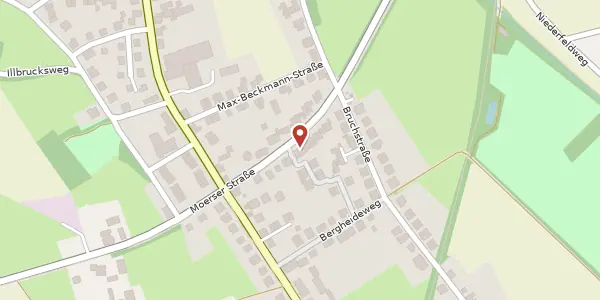 Karte der Umgebung von Moerserstr.. 169, 47447 Moers
