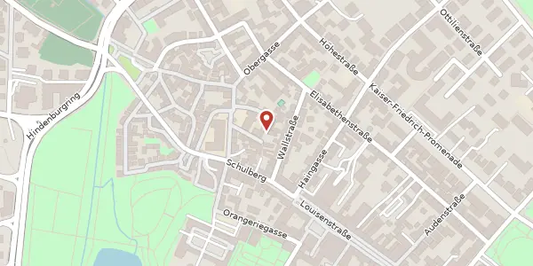 Karte der Umgebung von Rathausstraße 9 a, 61348 Bad Homburg