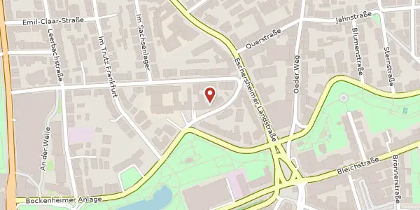 Karte der Umgebung von Fellnerstr. 7-9, 60322 Frankfurt