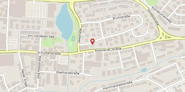 Karte der Umgebung von Rottweiler Straße 21, 78056 Villingen-Schwenningen