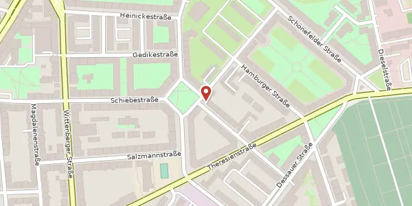 Karte der Umgebung von Arthur-Hausmann-Straße 14, 04129 Leipzig
