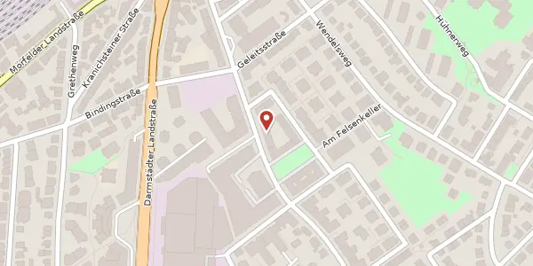 Karte der Umgebung von Hainer Weg 35, 60599 Frankfurt