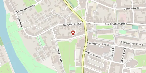 Karte der Umgebung von Goetheplatz 6 d, 15517 Fürstenwalde