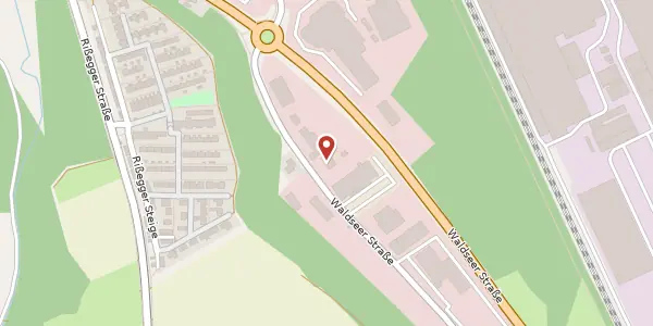 Karte der Umgebung von Waldseer Straße 141, 88400 Biberach