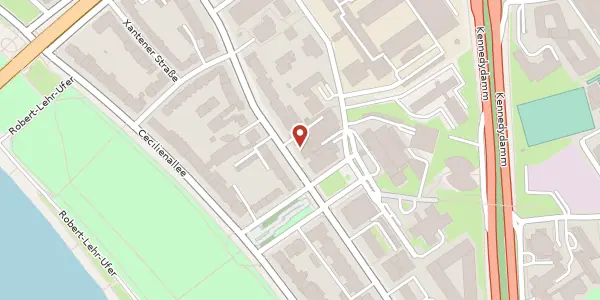 Karte der Umgebung von Kaiserswerther Str. 183, 40474 Düsseldorf