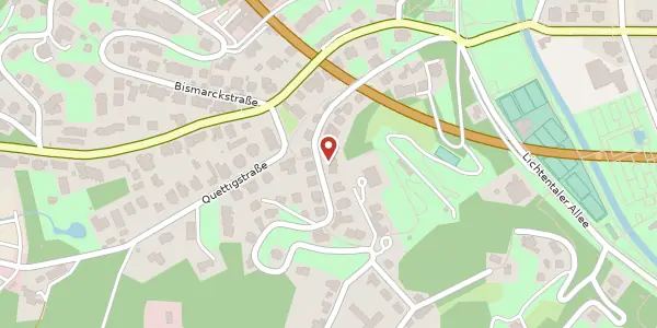 Karte der Umgebung von Hermann-Sielcken-Straße 19, 76530 Baden-Baden